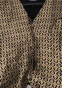 Ethnic Gold Print Koti | Festive Wear