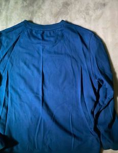 Men's Blue Crew Neck Sweatshirt