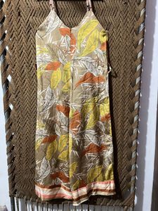 Tropical Print Wide-Leg Jumpsuit