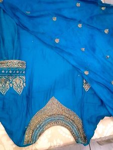 Stunning Blue Embroidered Kurta