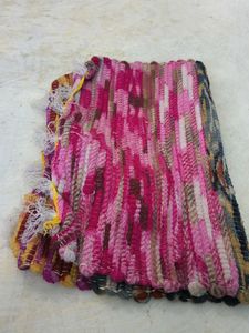 Vibrant Pink Woven Dupatta