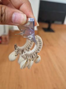 Boho Rope &amp; Shell Hoop Earrings