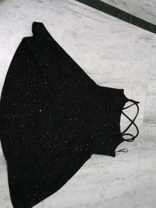 Sparkly Black Mini Dress