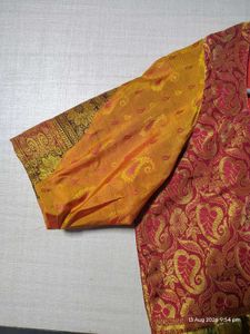 Designer Brocade long gown for festive vibes