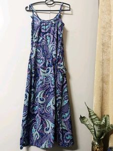 Boho Paisley Print Maxi Dress