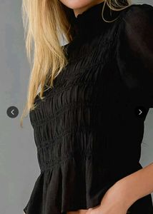 American Eagle Outfitters Smocked Puff Sleeve Top
