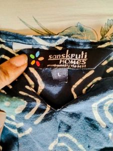 Sanskrutihomes branded Cotton Kaftan Set