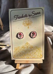 Lotus Pearl Drop Earrings