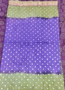 No Use pure cotton bandhini saree.