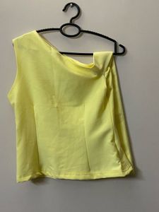 Chic One-Shoulder Tie-Up Top