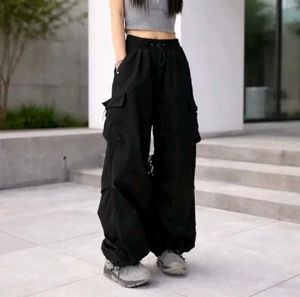 Black Cargo Pant with shirt