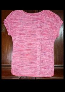 Chic Pink &amp; Black Lace Detail Top