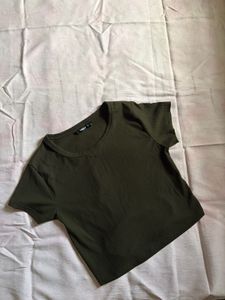 Green Crop Top – Size L from westside
