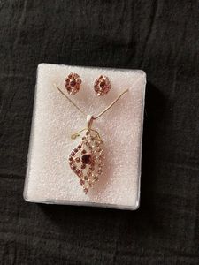 Elegant Pendant and Earring Set