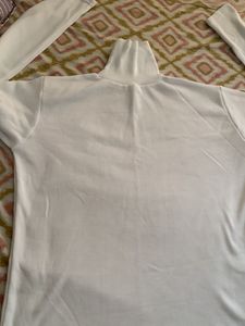 Classic White Turtleneck Top