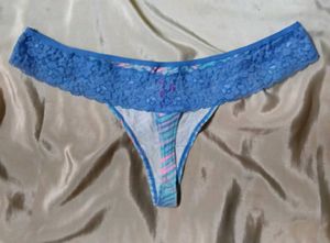 Stylish Printed Thong Panty Lace