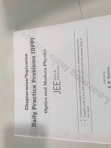 JEE Optics &amp; Modern Physics DPP Book