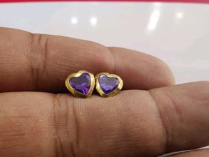 18 K Gold Earrings For Women Nd Girls