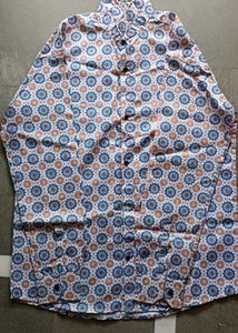 Men's Printed Button-Up Shirt