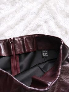 Chic Faux Leather Mini Skirt
