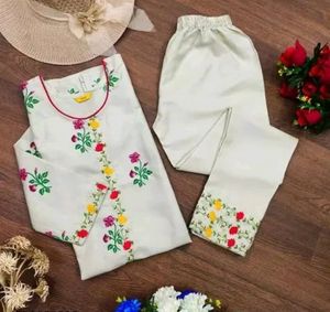 Beautiful  Embroidered Kurta With Pant.