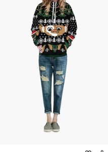 Grace's Secret Men's and Women's 3D Santa Print Ch