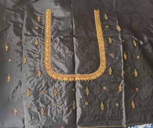 Embroidered Silk Blouse Piece