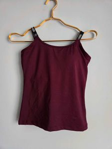 Kappa Padded Small 28" Maroon Tank Sports Top