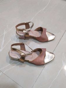 Stylish Rose Gold Block Heels