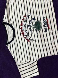 Lee Cooper Striped Graphic Tee