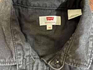 Levi's Black Denim Shirt Dress