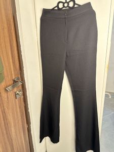 Classic Black Flared Trousers