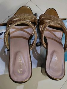 Sparkling Embellished Block Heels