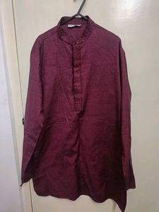 Maroon Kurta