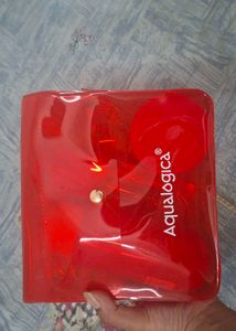 Red Transparent Clutch Bag