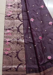 Exquisite Satin Silk Saree