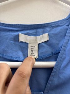 H&amp;M Light Blue Button-Up Dress