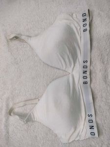Bonds White Triangle Bra 💙