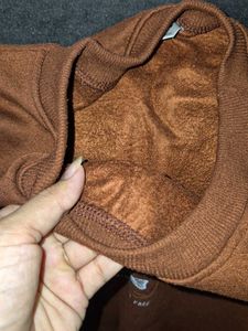 Brown Graphic Print Sweatshirt
