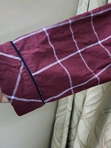 Classic Plaid Pajama Shirt for Men