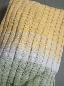 Yellow Ombre Ribbed woolen Sweater