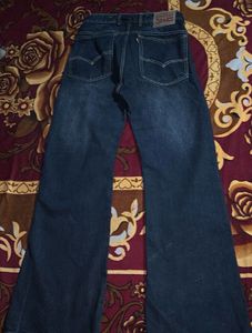 Stylish Dark Wash Flared Jeans