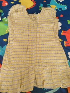Vintage Yellow Plaid Dress