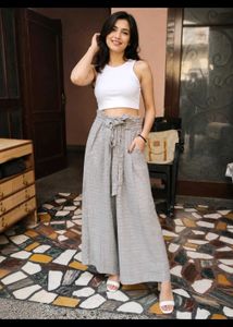 High Waisted Wide Leg Trousers