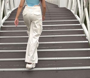 Stylish Cream Cargo Pants26-30 length 41
