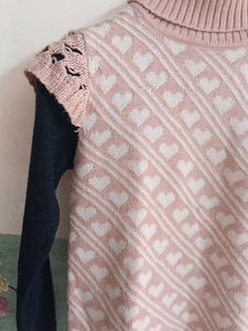 High Neck Knitted long Sleeve Sweater Top
