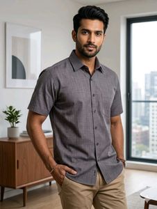 Men's Short Sleeve Collared Shirt