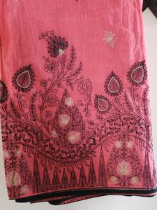 Cotton Silk Embroidery Saree
