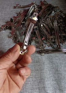 50 pieces of Silver Metal Hair Clips