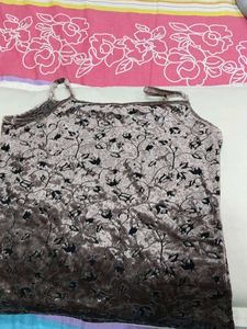 Floral Velvet Cami Top